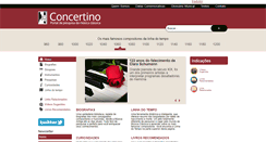 Desktop Screenshot of concertino.com.br